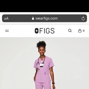 Figs Dusk top size small, jCasma™ Slim Two-Pocket
